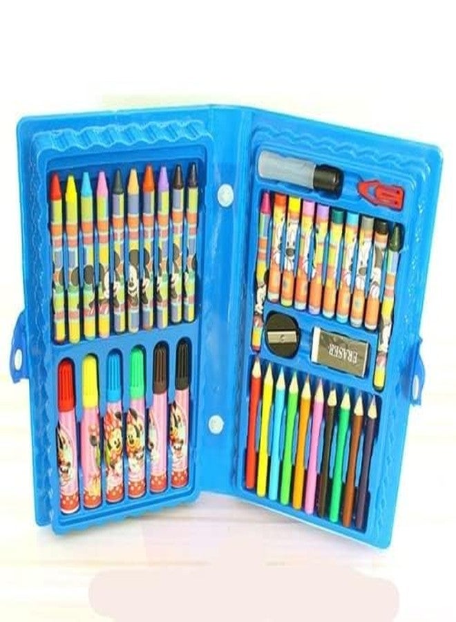 PULSBERY مجموعة تلوين للأطفال من بولسبري باربيدول، تتضمن علبة ألوان، أقلام تلوين، أقلام شمع، ألوان مائية، وأقلام رسم، مناسبة للأطفال من عمر 3 إلى 8 سنوات، بنين وبنات، 42 قطعة، متعددة الألوان - Image 2